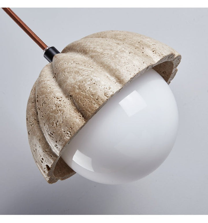 Marovek lampada a sospensione Fluted Orb a globo
