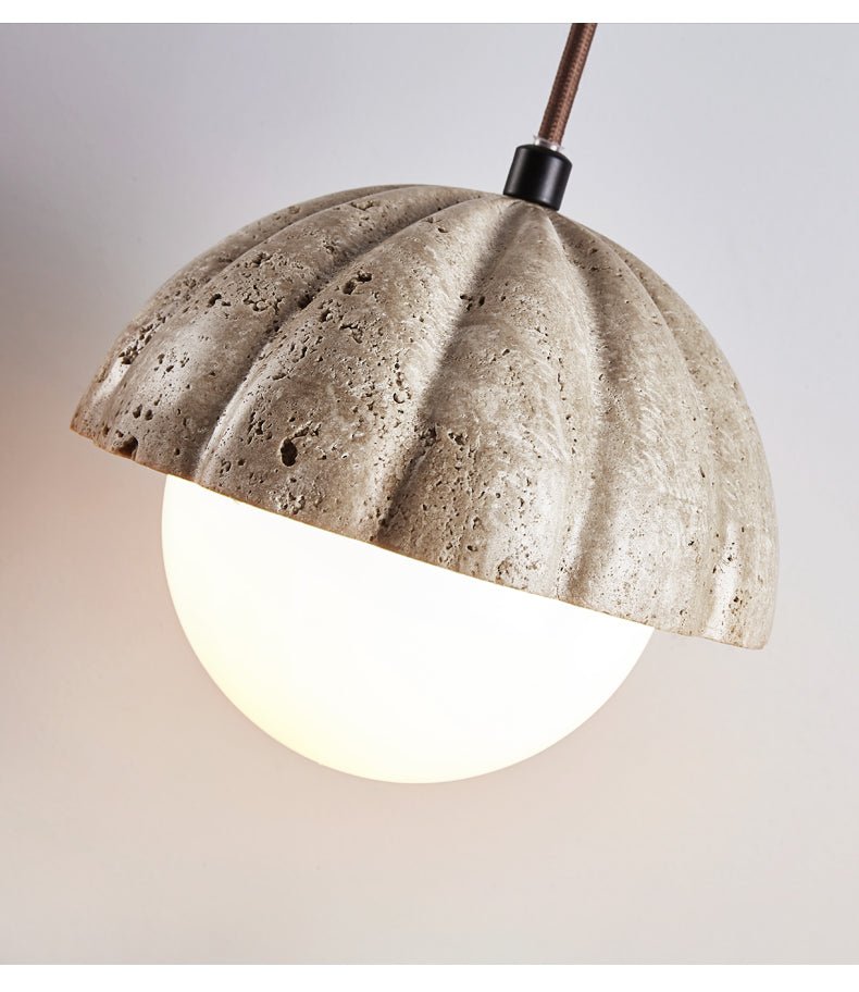 Marovek lampada a sospensione Fluted Orb a globo