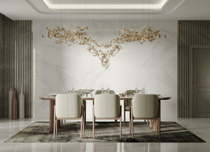 Velelora lampadario Cascading Leaf Luxe