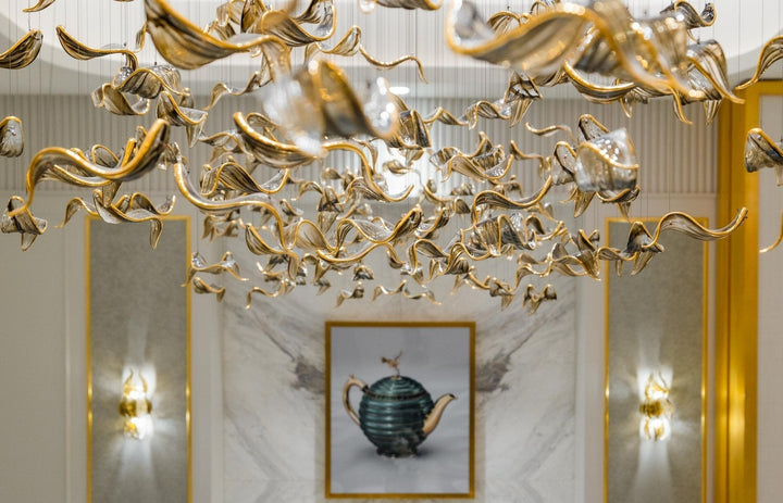 Velelora lampadario Cascading Leaf Luxe