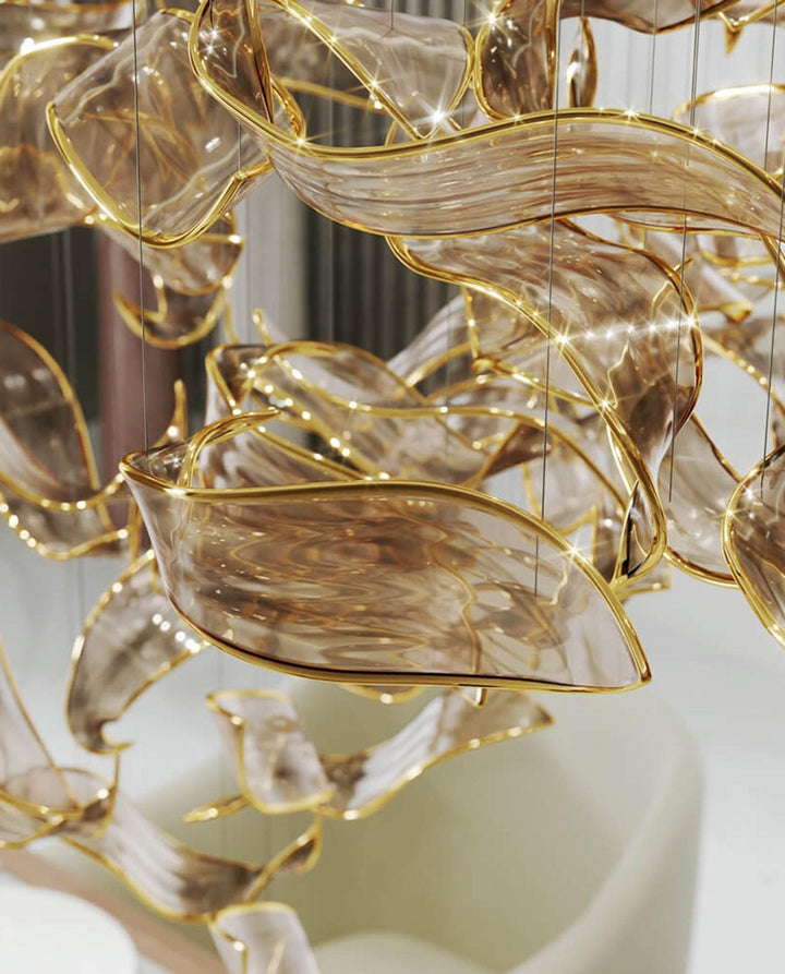 Velelora lampadario Cascading Leaf Luxe