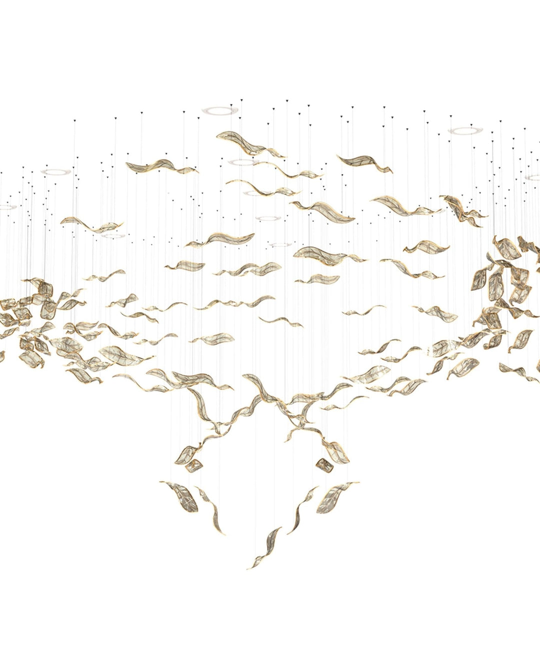 Velelora lampadario Cascading Leaf Luxe
