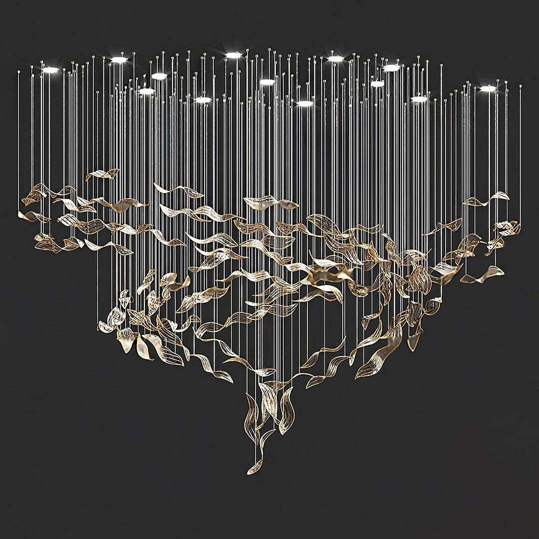 Velelora lampadario Cascading Leaf Luxe