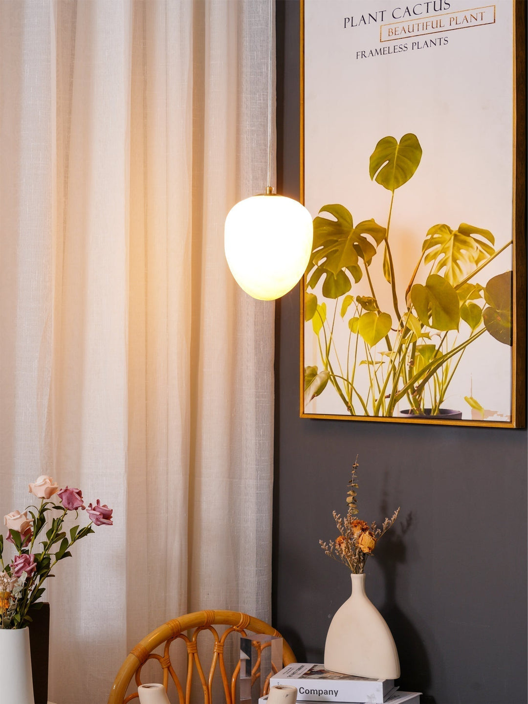Ralen lampada a sospensione alabastro ottone Eleganza