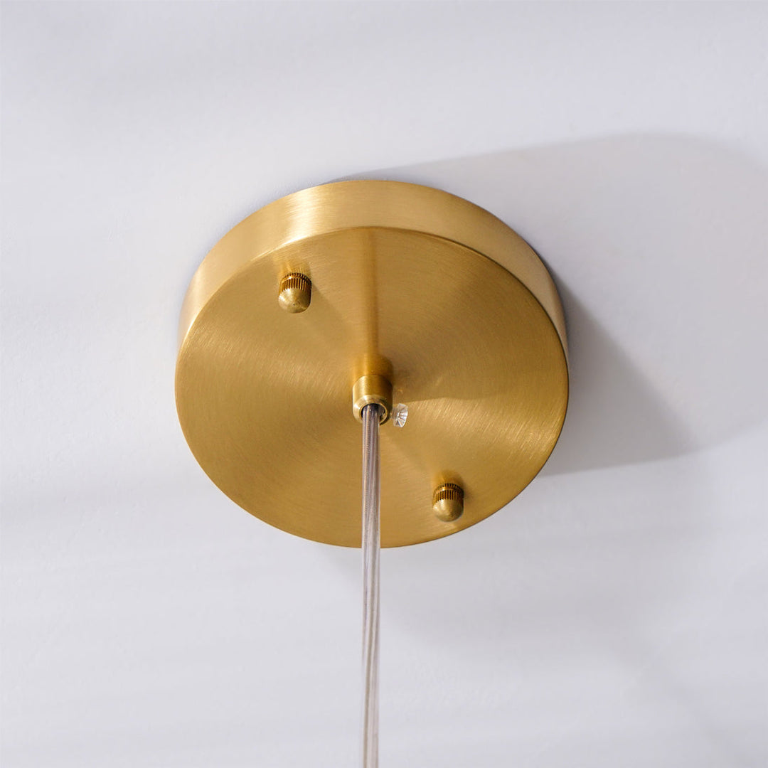 Ralen lampada a sospensione alabastro ottone Eleganza