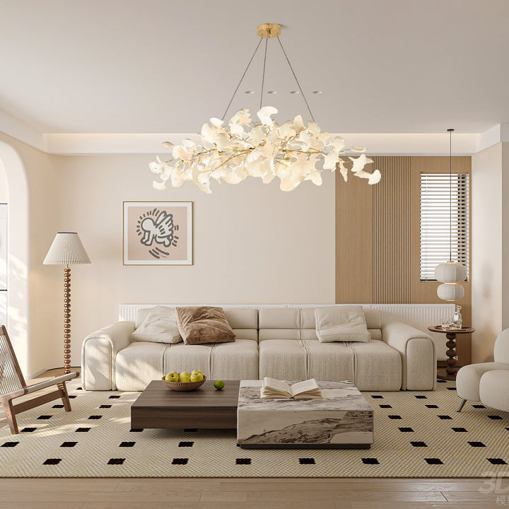 Olivia Moderni Design LED Lampadari Unico Ginkgo Biloba Metallo Soggiorno/Camera da Letto
