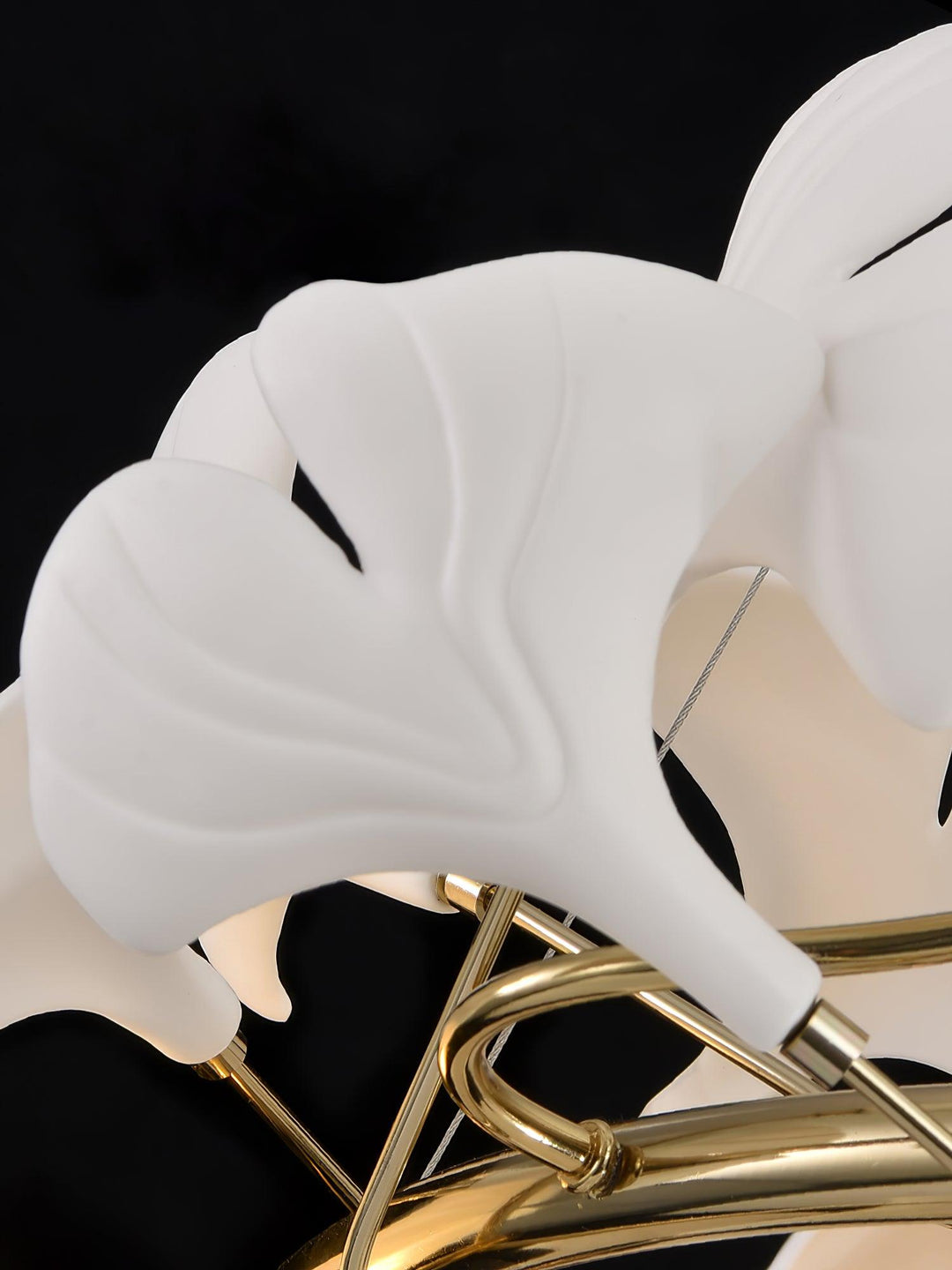 Gingko Ring lampadario Ceramica per scale lusso