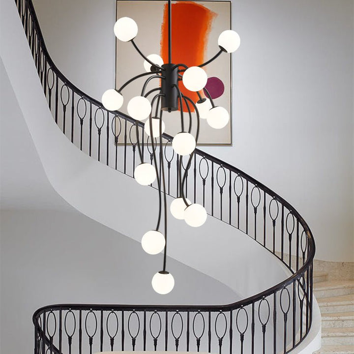 Astralyn lampadario globo in ottone