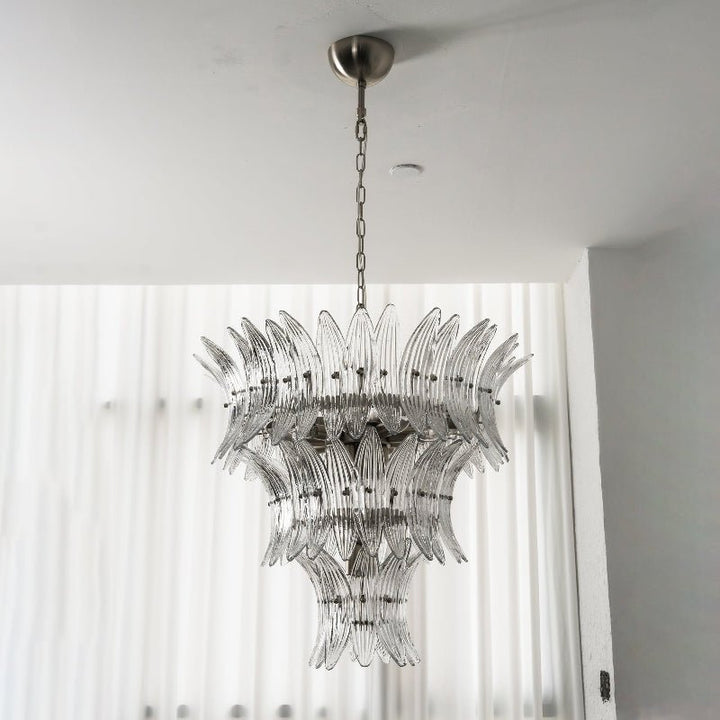 Ismavelle lampadario a più livelli in vetro