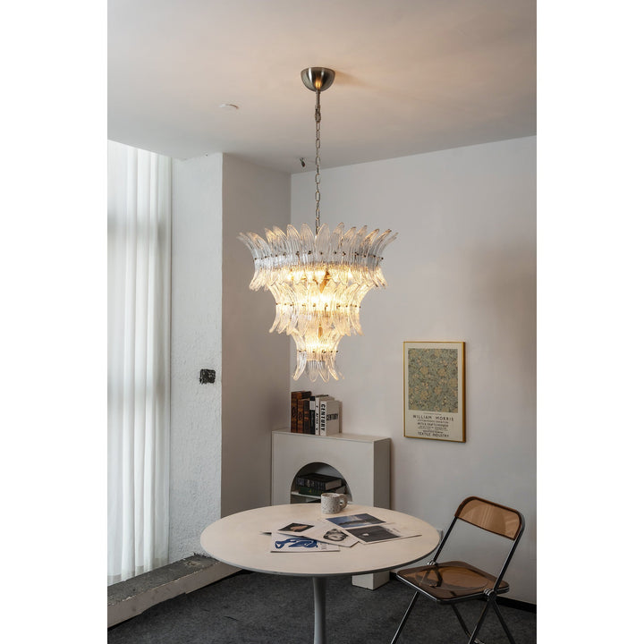 Ismavelle lampadario a più livelli in vetro