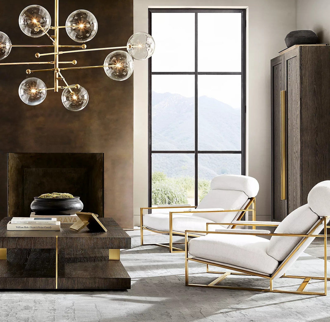 Orbit lampadario contemporaneo in vetro