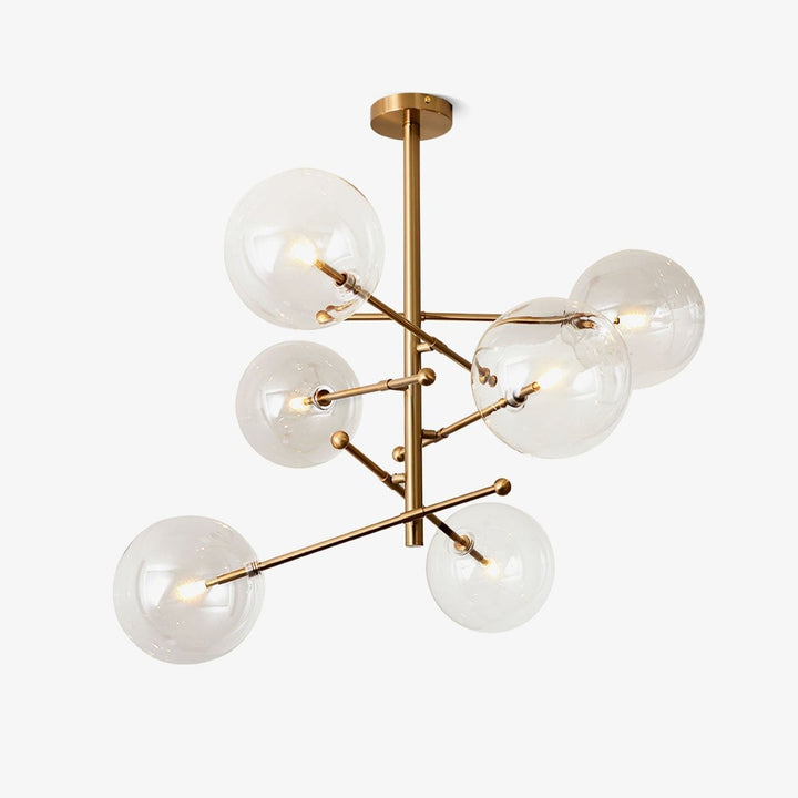 Orbit lampadario contemporaneo in vetro