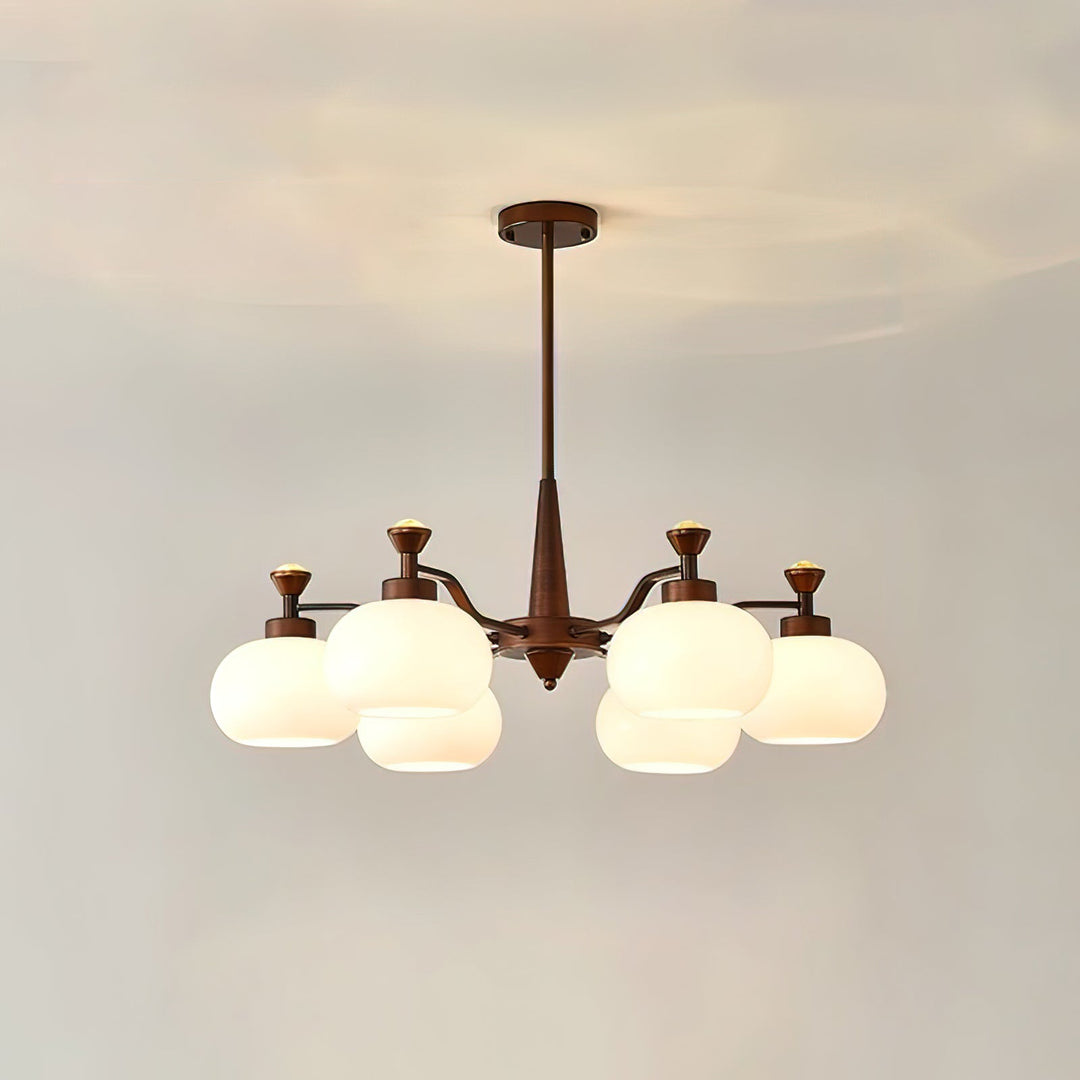 Rivaliel lampadario a sfera con spot
