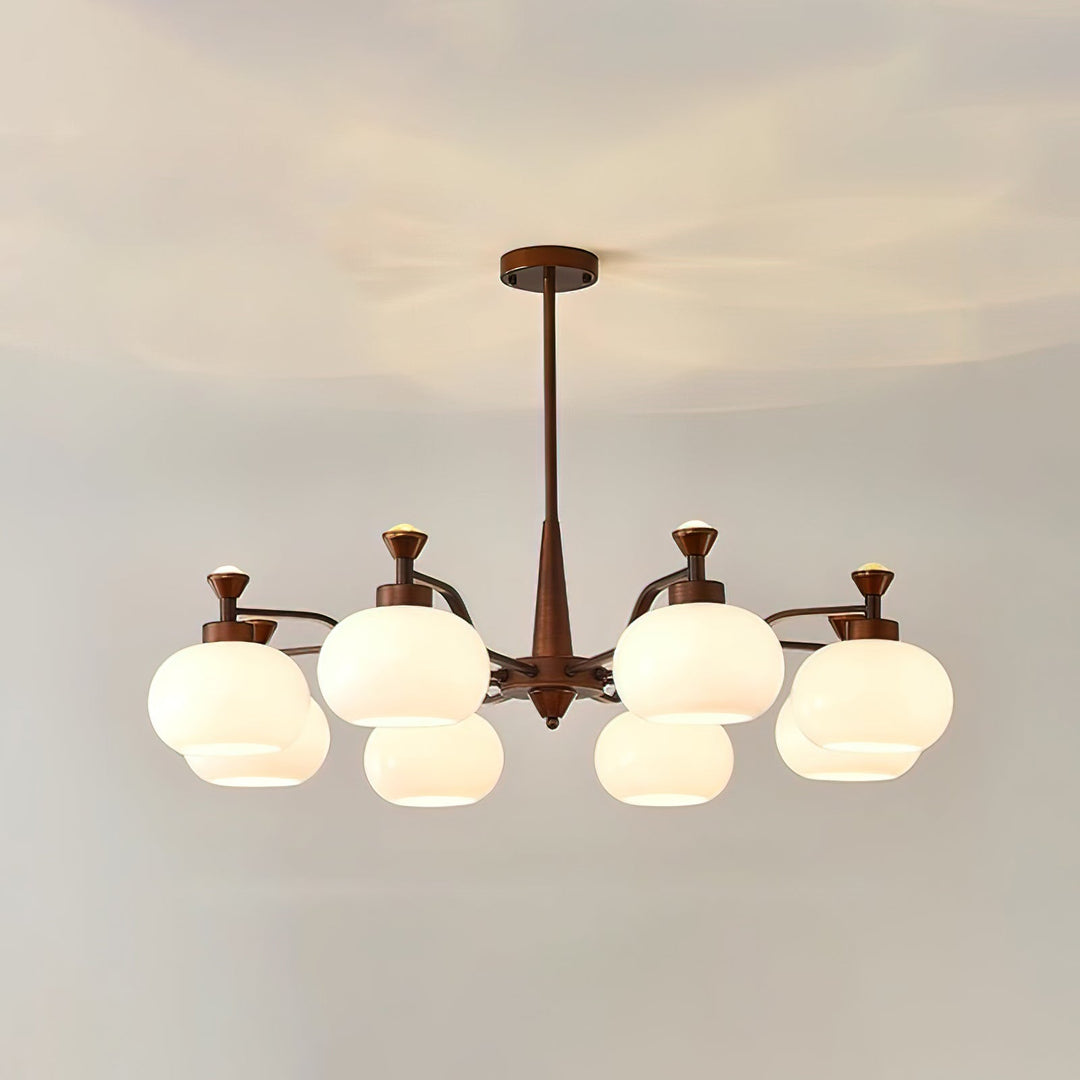 Rivaliel lampadario a sfera con spot