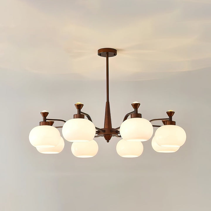 Rivaliel lampadario a sfera con spot