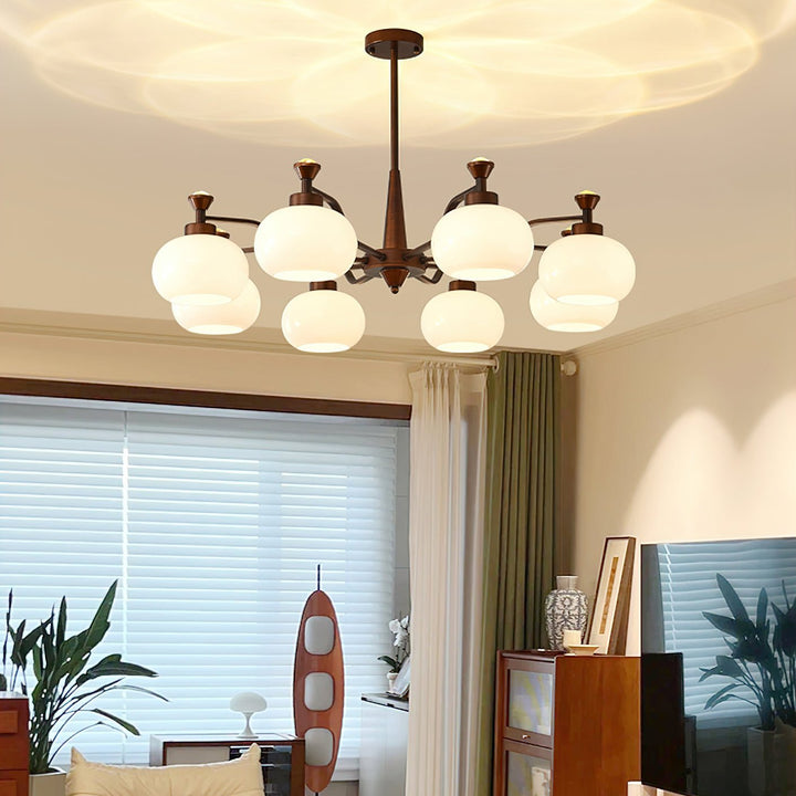 Rivaliel lampadario a sfera con spot