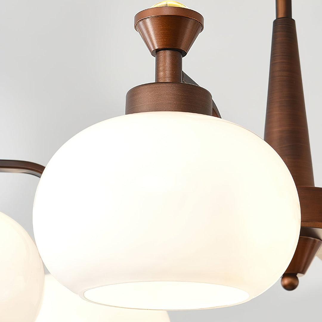 Rivaliel lampadario a sfera con spot