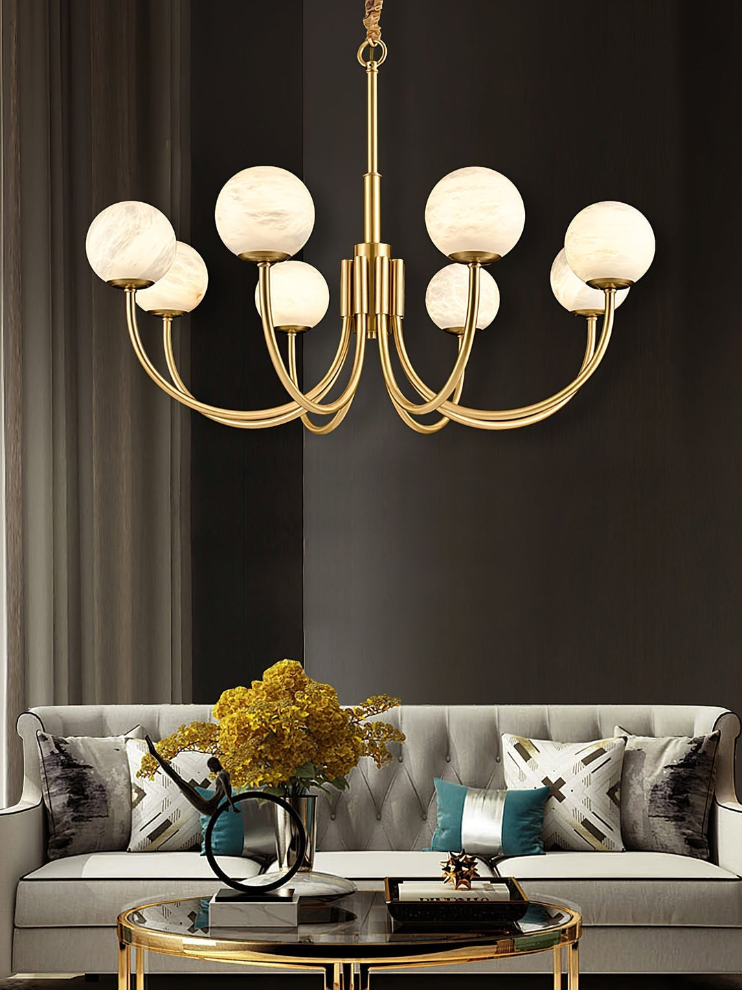 Lampadario alabastro Luxury