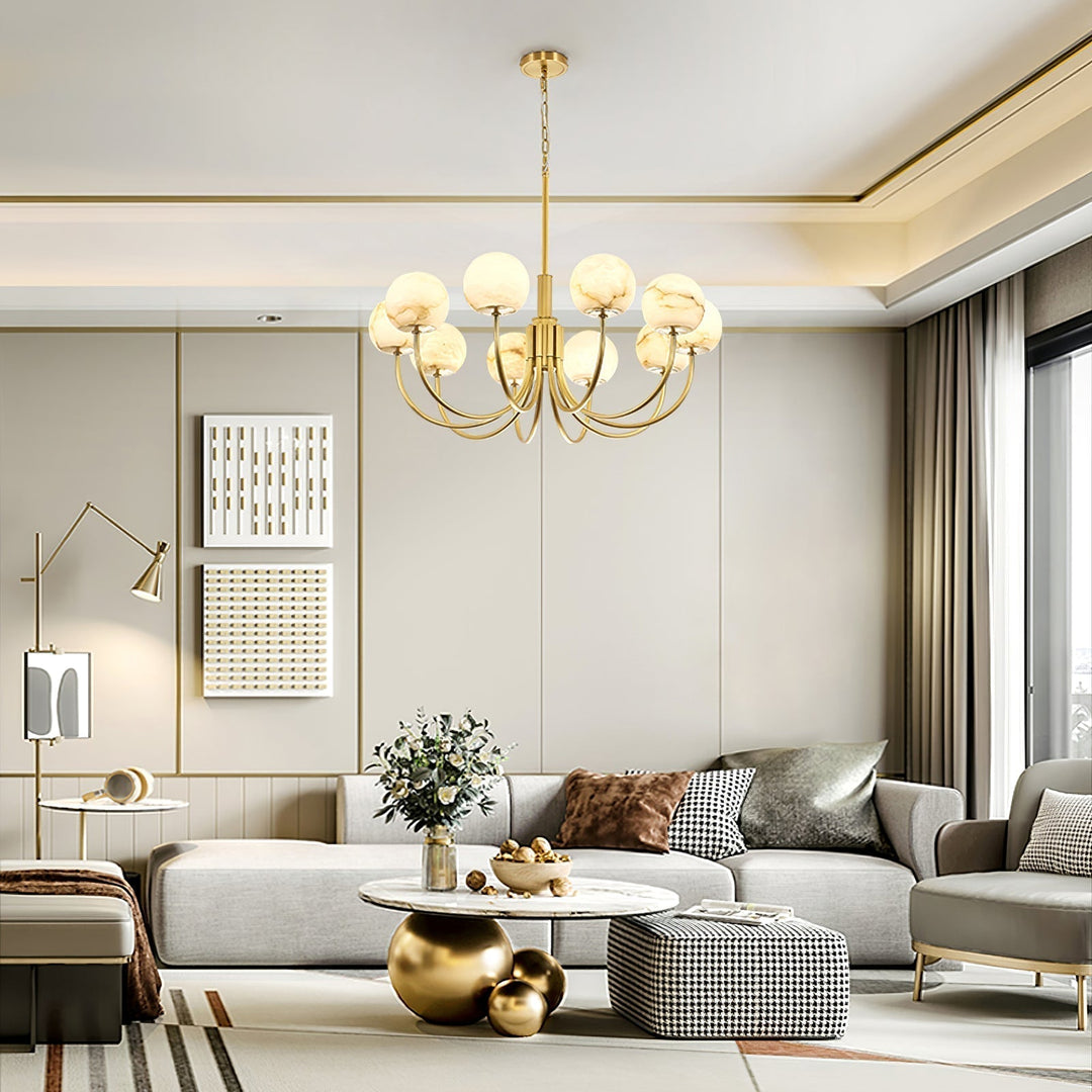 Lampadario alabastro Luxury