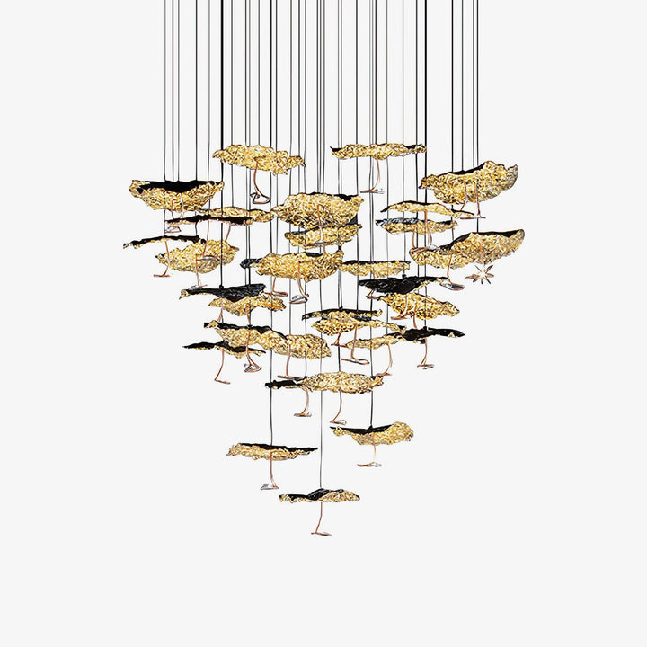 Aureate Cloud ottone grappolo lampadario