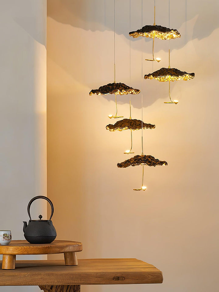 Aureate Cloud ottone grappolo lampadario