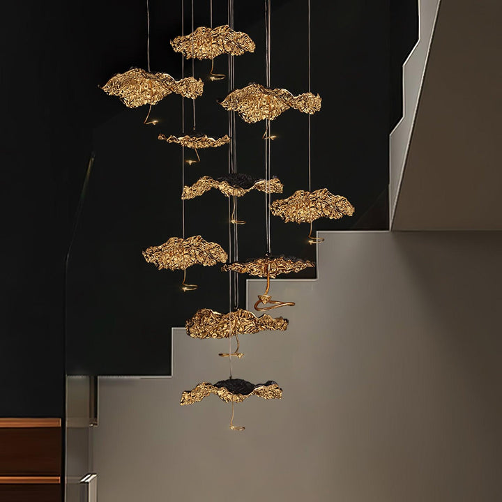 Aureate Cloud ottone grappolo lampadario