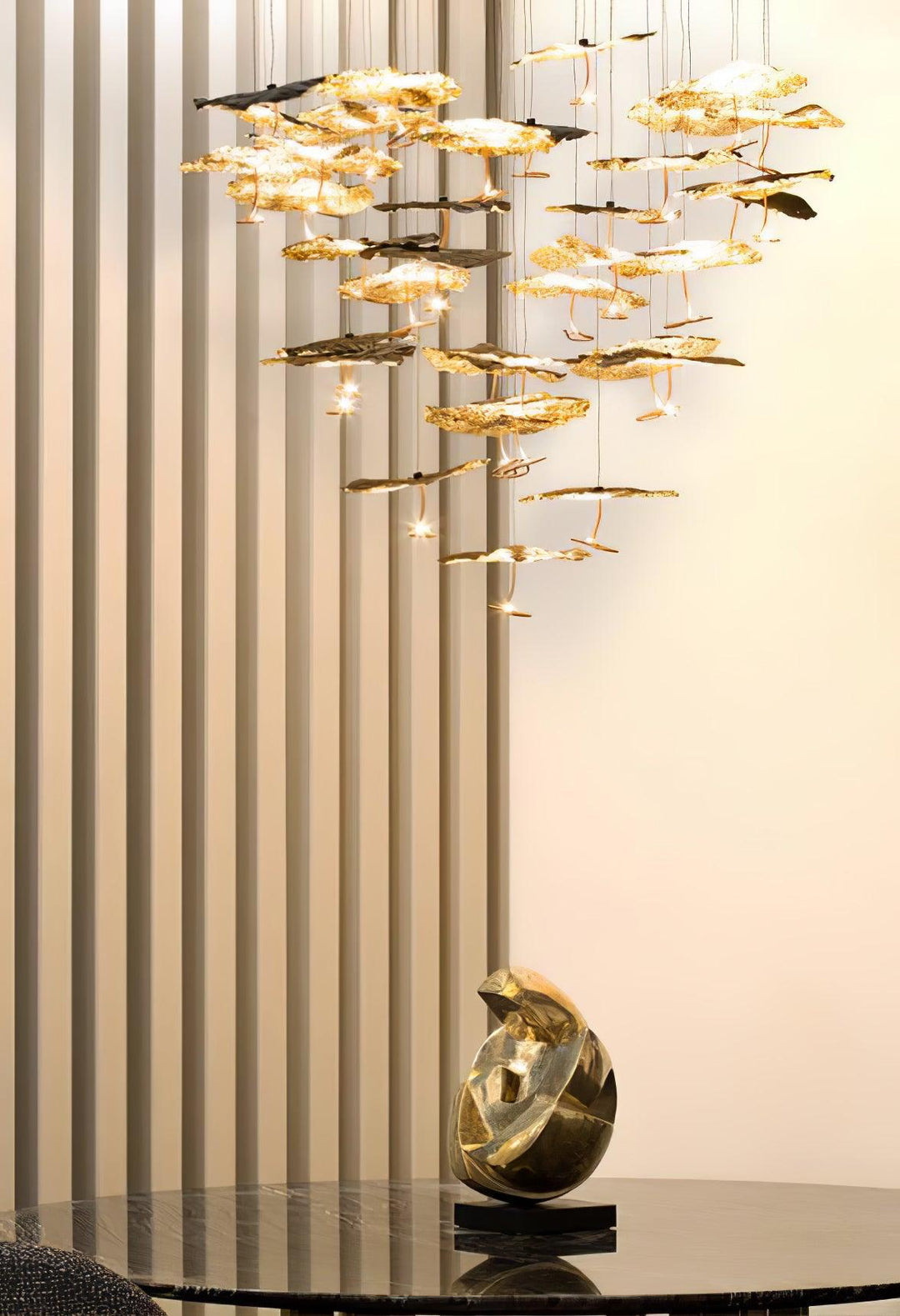 Aureate Cloud ottone grappolo lampadario
