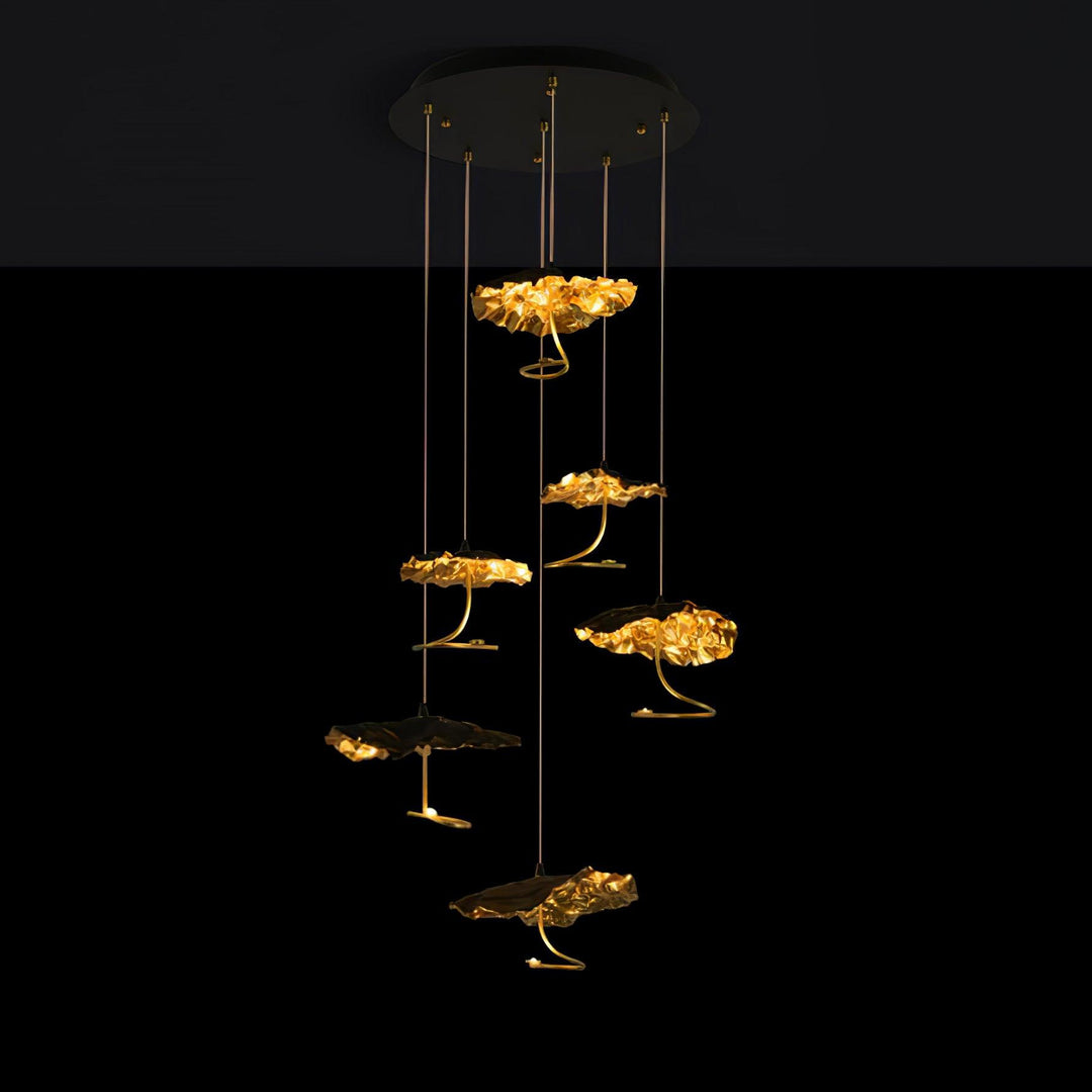 Aureate Cloud ottone grappolo lampadario