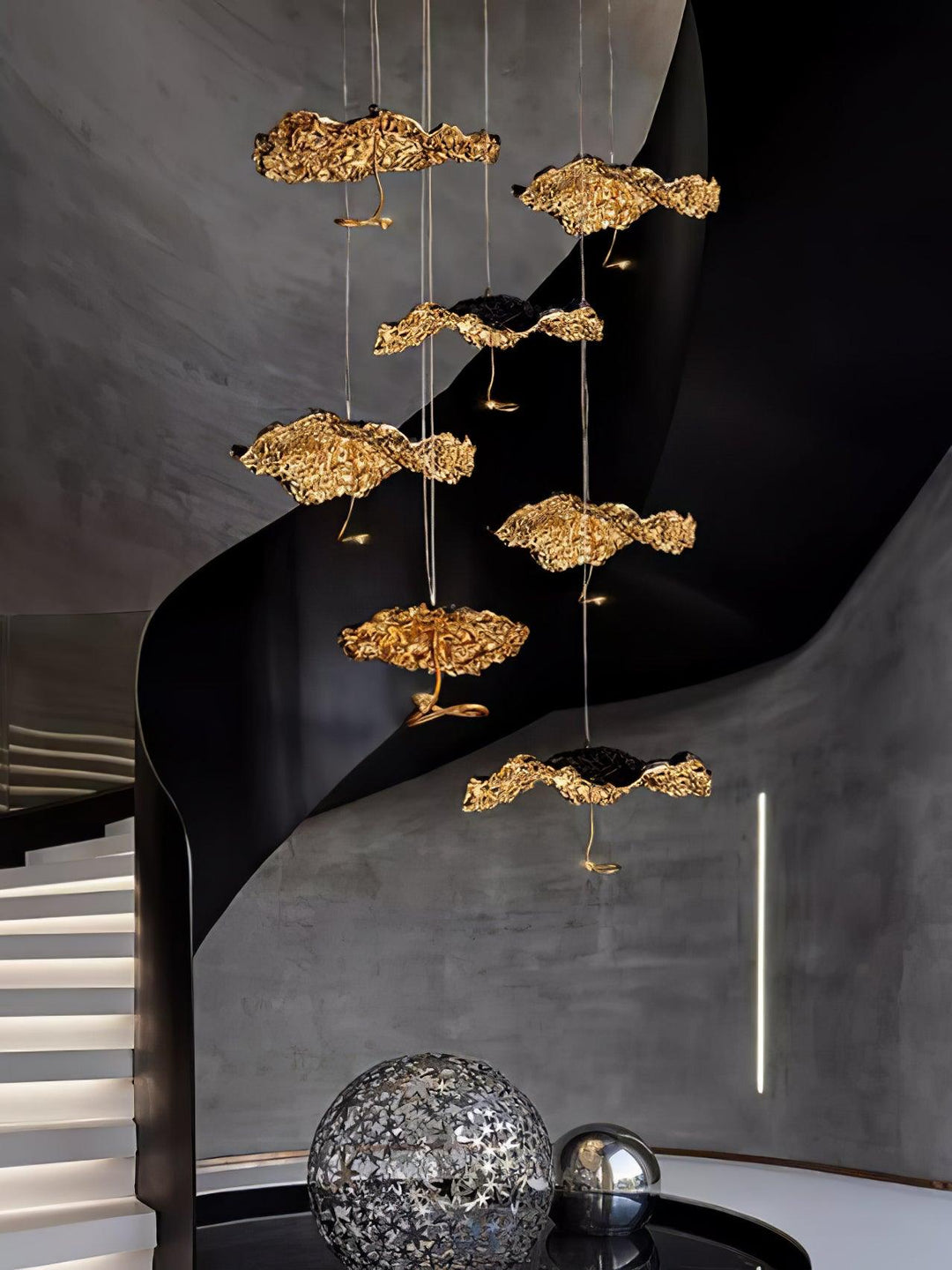 Aureate Cloud ottone grappolo lampadario