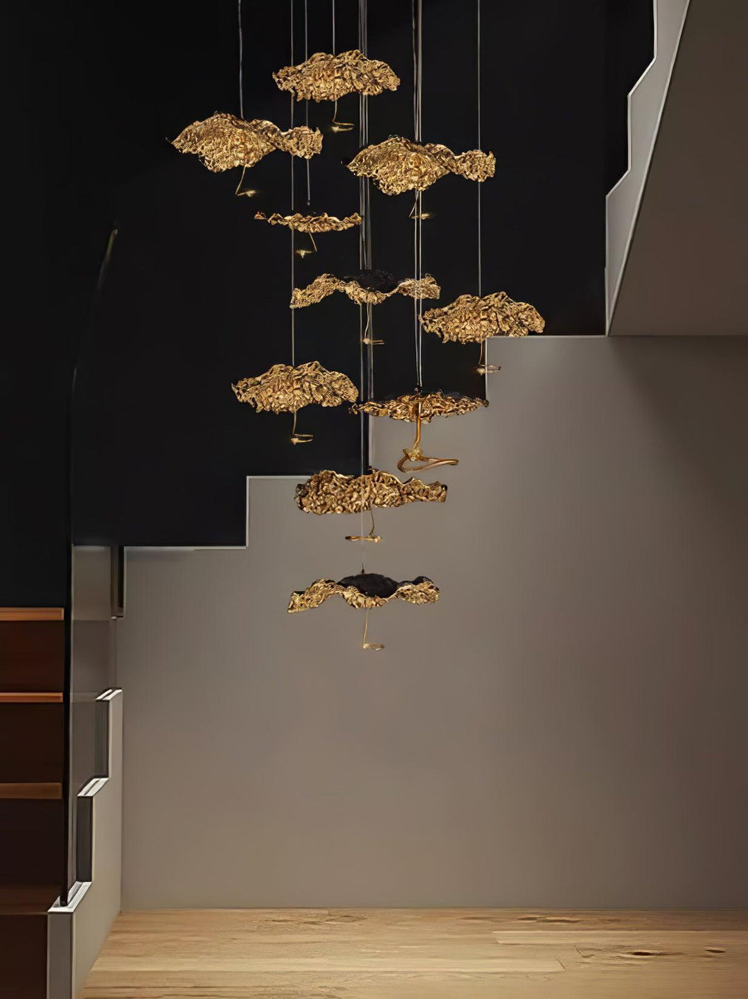 Aureate Cloud ottone grappolo lampadario