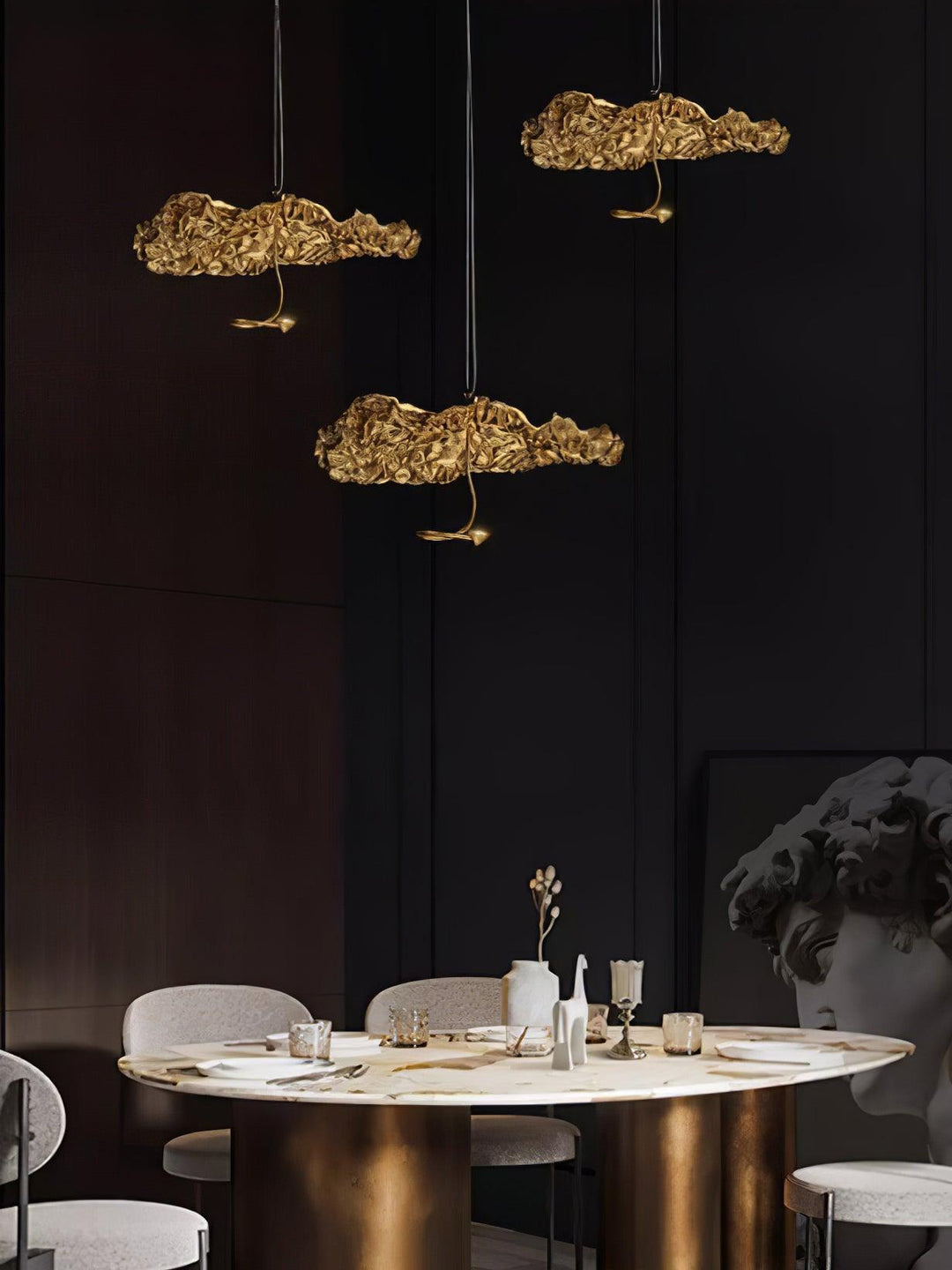 Aureate Cloud ottone grappolo lampadario