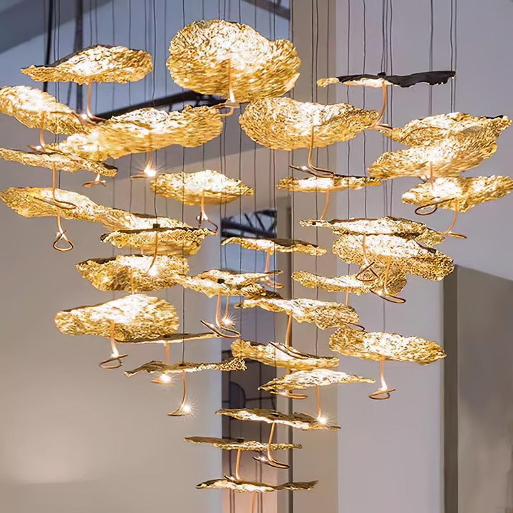 Aureate Cloud ottone grappolo lampadario