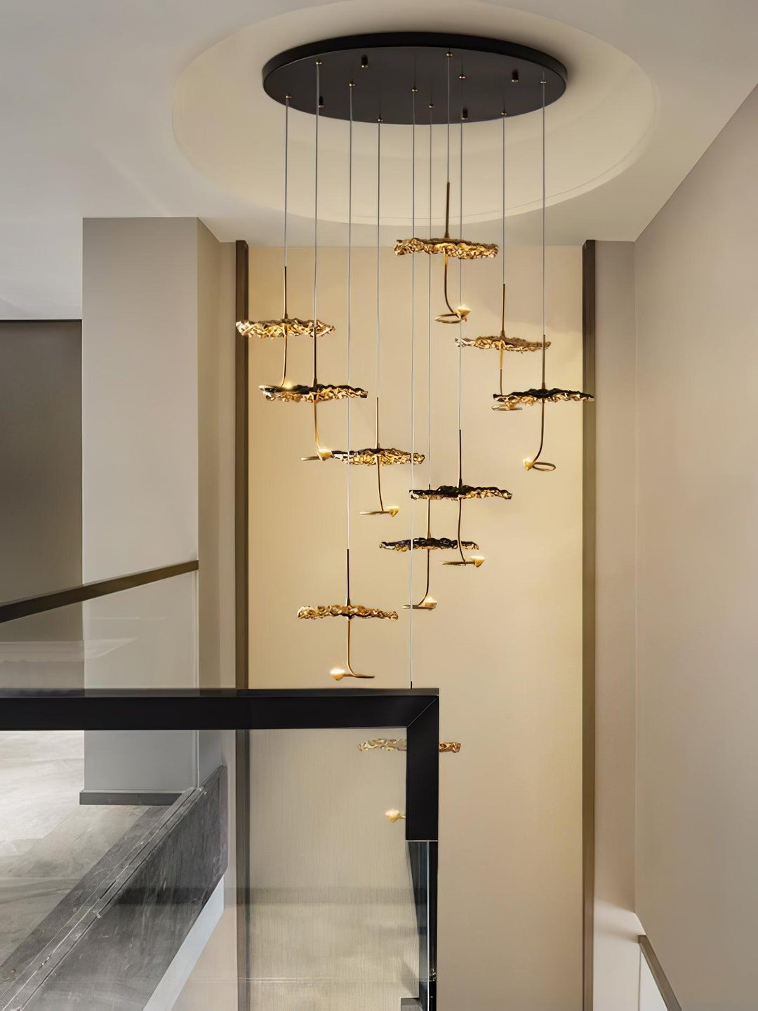 Aureate Cloud ottone grappolo lampadario