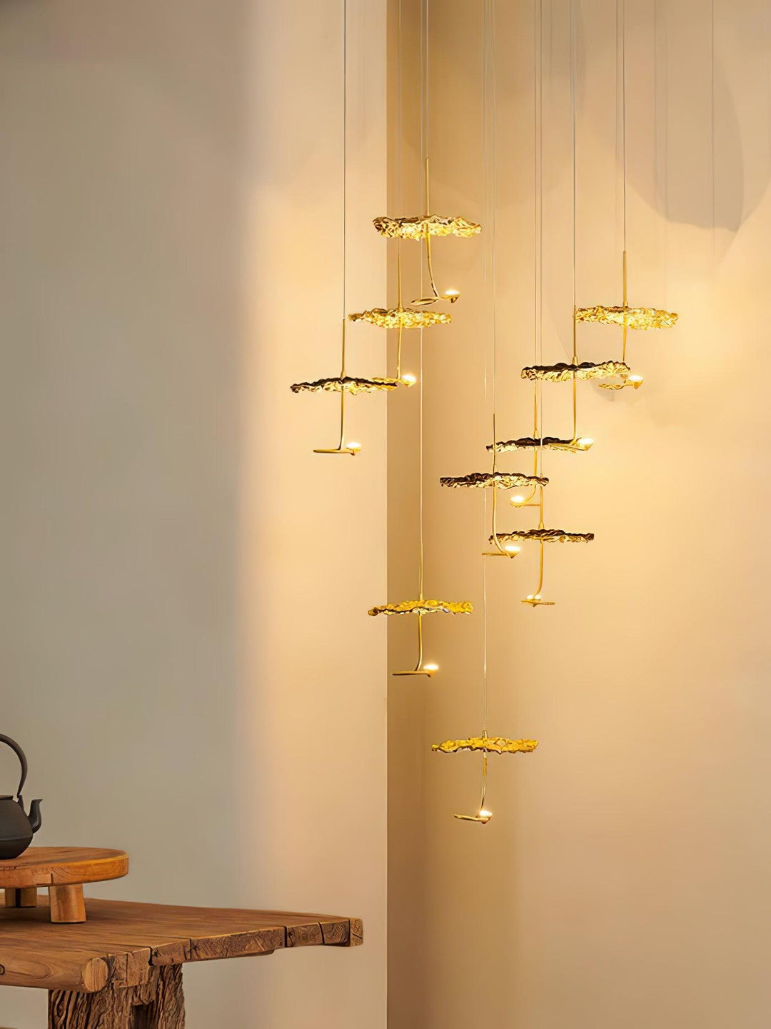 Aureate Cloud ottone grappolo lampadario