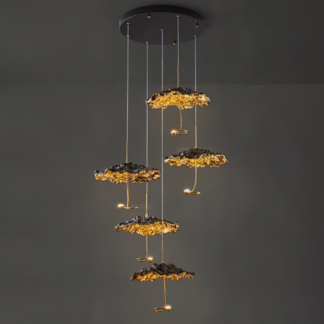 Aureate Cloud ottone grappolo lampadario