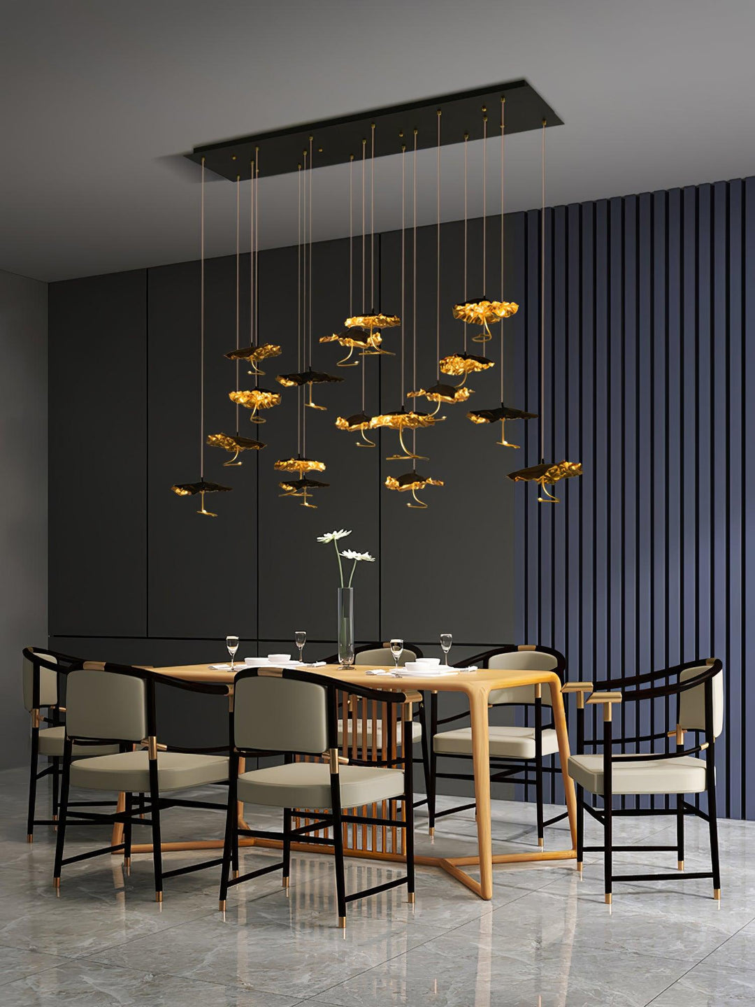Aureate Cloud ottone grappolo lampadario