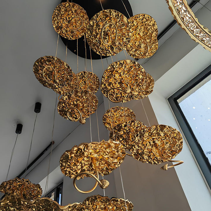 Aureate Cloud ottone grappolo lampadario