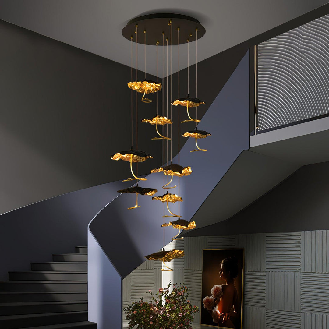 Aureate Cloud ottone grappolo lampadario