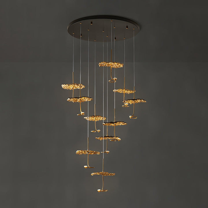 Aureate Cloud ottone grappolo lampadario