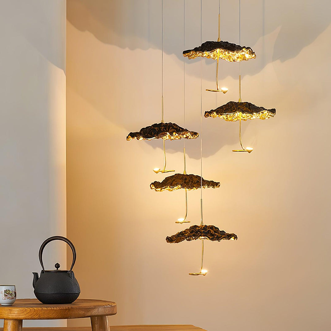 Aureate Cloud ottone grappolo lampadario