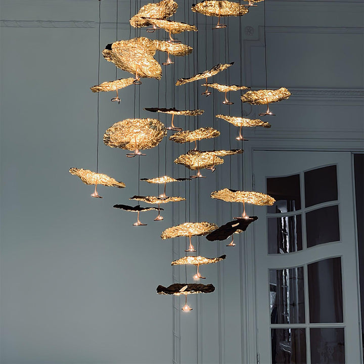 Aureate Cloud ottone grappolo lampadario
