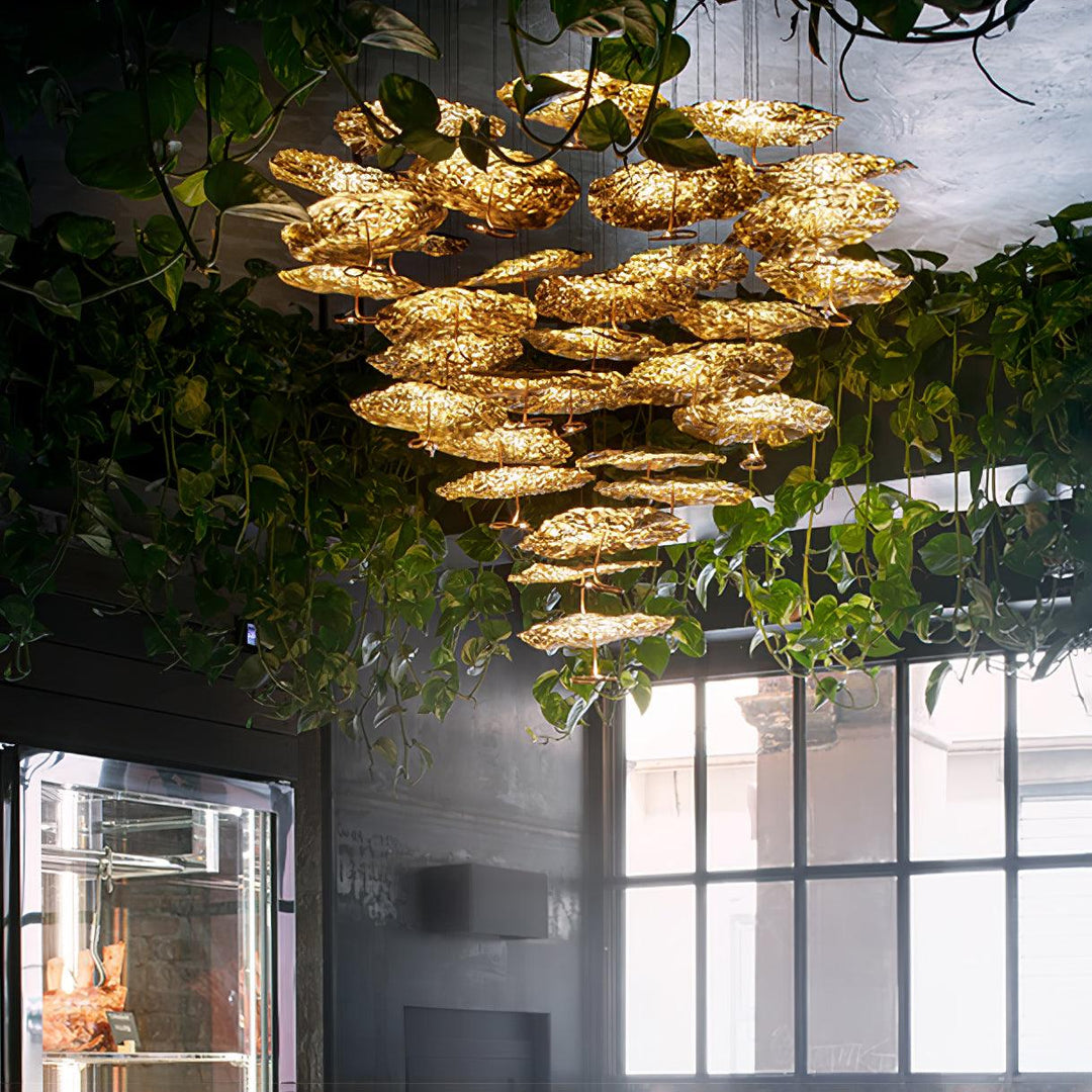 Aureate Cloud ottone grappolo lampadario