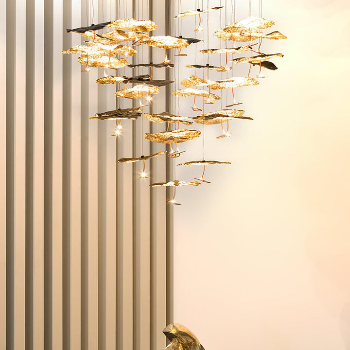 Aureate Cloud ottone grappolo lampadario