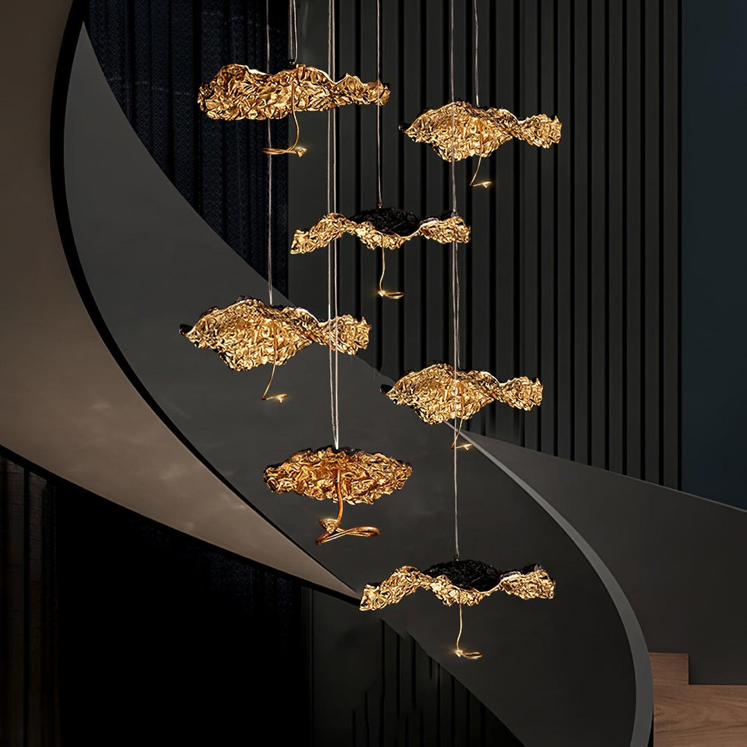 Aureate Cloud ottone grappolo lampadario