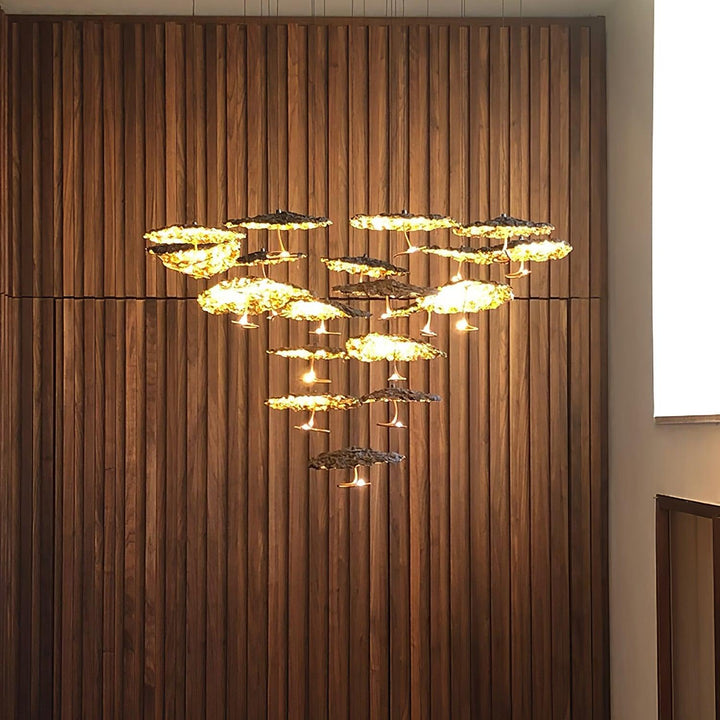Aureate Cloud ottone grappolo lampadario