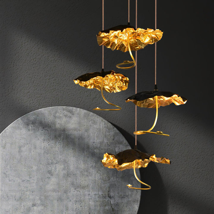 Aureate Cloud ottone grappolo lampadario