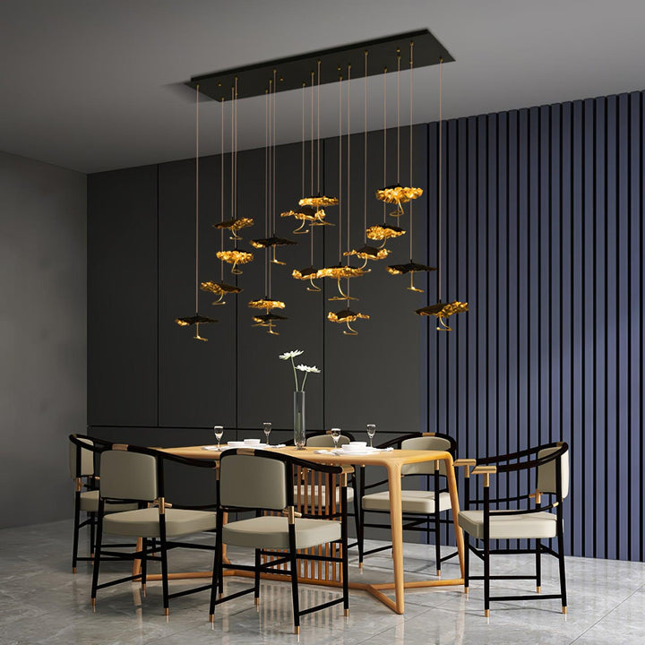 Aureate Cloud ottone grappolo lampadario
