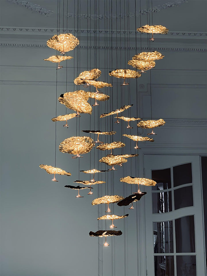Aureate Cloud ottone grappolo lampadario