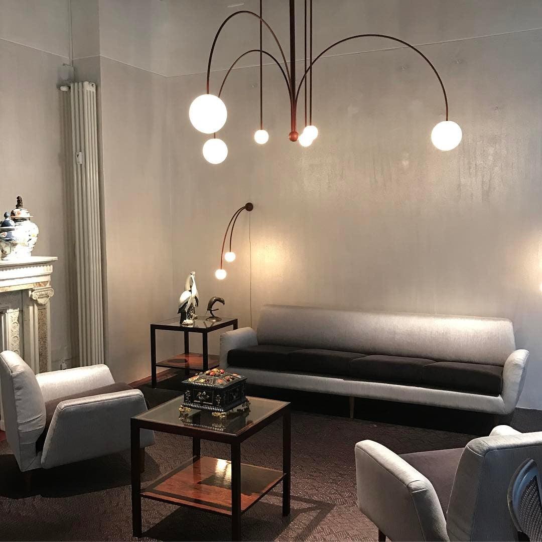 Rivorora lampadario globo moderno