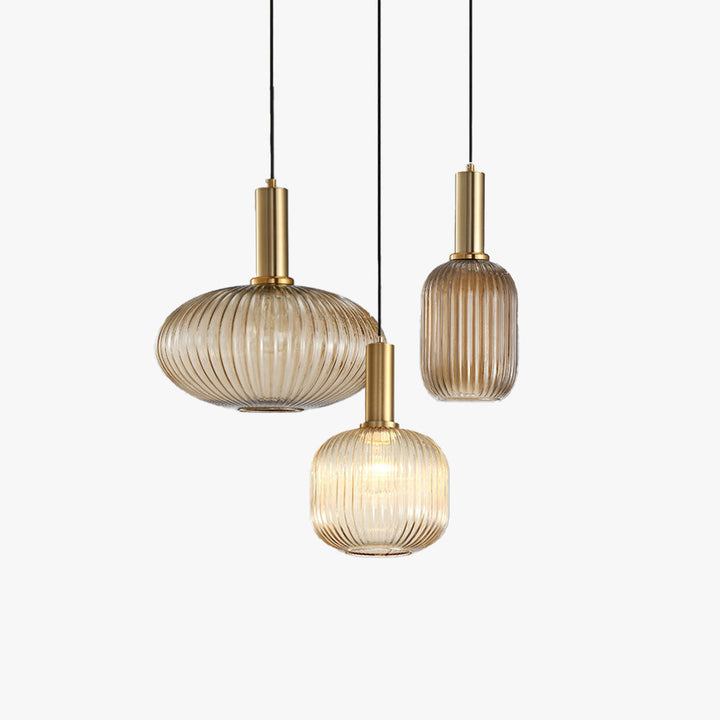 Valentina Retro Vetro Lampade a Sospensione Soggiorno Studio